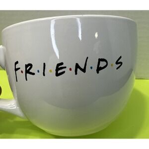NBC Logo FRIENDS Show Coffee Tea Cup Oversized Jumbo Mug White Ceramic Soup Bowl
